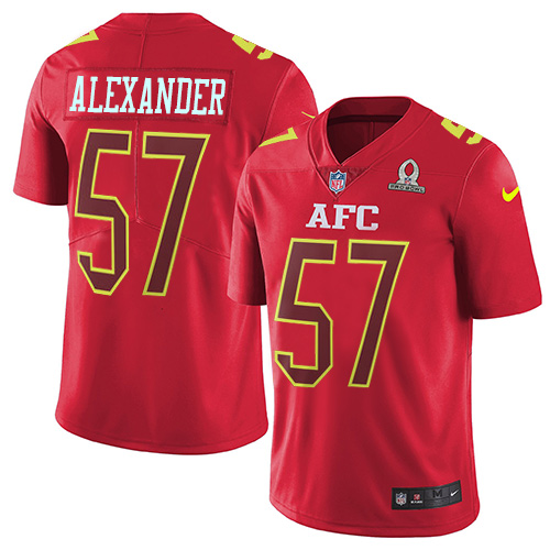 Nike Bills #57 Lorenzo Alexander Red Men's Stitched NFL Limited AFC Pro Bowl Jersey